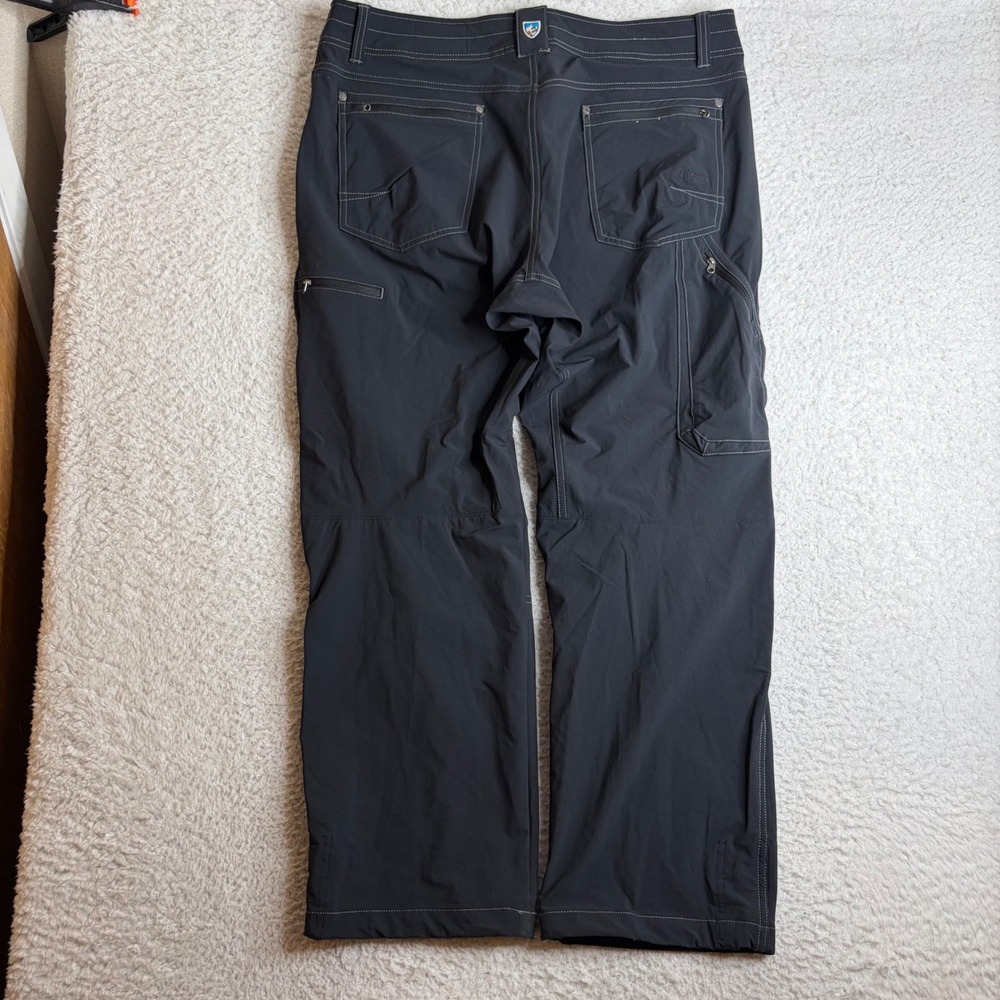 Kuhl Raid Pants Mens 38x30 Black Softshell Technical Hiking Outdoor Stretch DWR